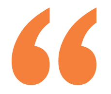 Orange quotation marks